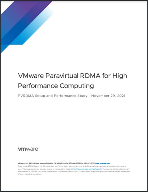 Vmware paravirtual rdma.  One of the limitations was only a single PVRDMA adapt...