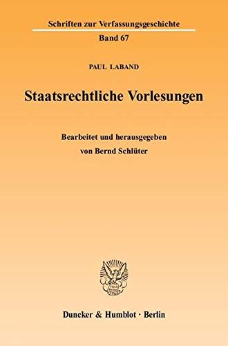 Völkerrecht und staatsrecht in der deutschen verfassungsgeschichte. - Study manual for cas exam 6.