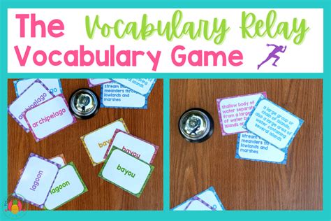 Vocabulary Game Relay with Vocabulary Words!