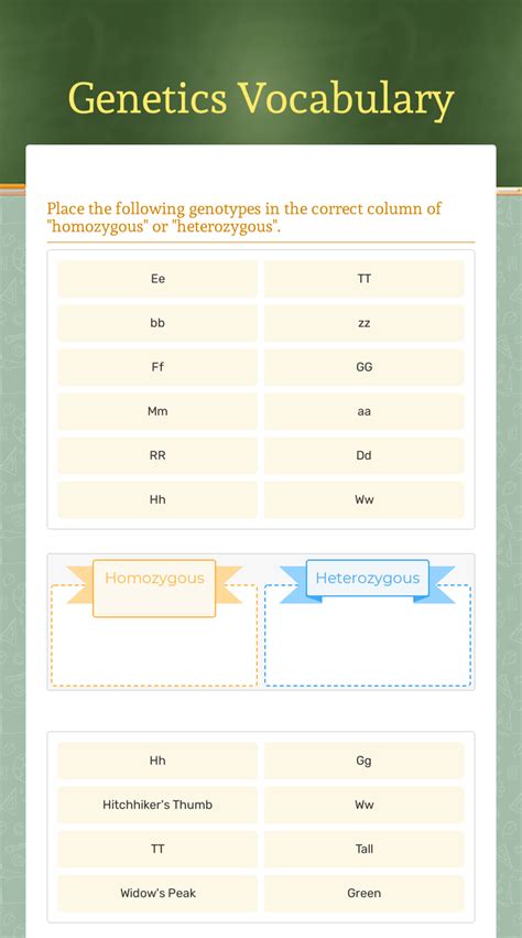Vocabulary Interactive Worksheet by Kerri Brown Wizer.me