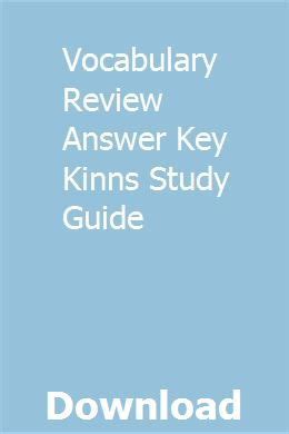 Vocabulary review answer key kinns study guide. - 2006 arctic cat 400 500 650 700 service manual.