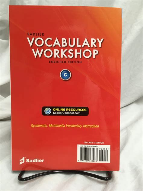 Vocabulary workshop level c teacher guide. - Scritti di letteratura, filologia e teologia medievali.