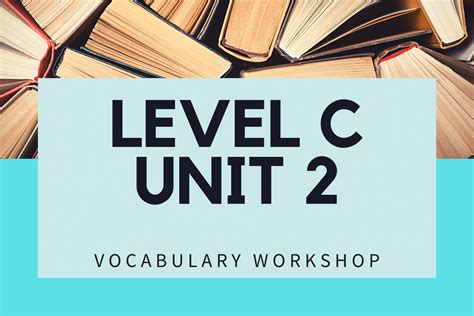 Vocab Workshop Level C Unit 5 Synonyms. 3.0 (75 reviews) Flashcards; Learn; Test; Match; Q-Chat; Get a hint. inaudible. Click the card to flip 👆 ....