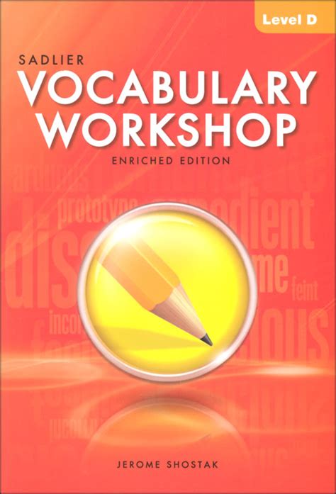 Sadlier Vocabulary Workshop Level D - Unit 12. Teacher 20 terms. MrsOrtizHMS. Preview. Span 3 Preterite Verbs -er & -ir & ir/ser. Teacher 50 terms. SrMartin1. Preview. Fahrenheit 451 Vocab. 25 terms. Notadog8776. Preview. 2023 vocab list 5. 20 terms. Jay_Liu1126. Preview. Vocabulary Workshop Level D Unit 12. Teacher 20 terms. …