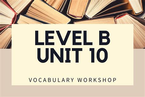 Vocabulary workshop unit 10 answers. Select your Unit to see our practice vocabulary tests and vocabulary games for Sadlier-Oxford's book: Vocabulary Workshop Level D. Units for vocabulary practice with words from the Sadlier-Oxford Vocabulary Workshop Level D book. 