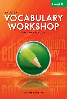 Read Vocabulary Workshop Enriched Edition Student Edition Level E Grade 10 By Jerome Shostak
