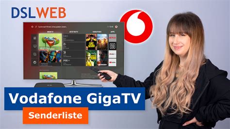 Vodafone Giga TV Senderliste - alle GigaTV Sender im Überblick