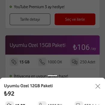 Vodafone Teklif ve Uyumlu Tarifeler Şikayetleri Şikayetvar. 