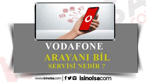 Vodafone arayanı bil servisi
