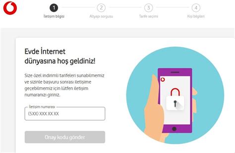 Vodafone evde internet iptal başvurusu