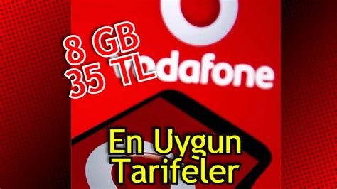 Vodafone faturasız tarifeler 8 gb