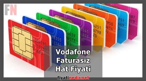 Vodafone hat fiyatları 2020 faturasız