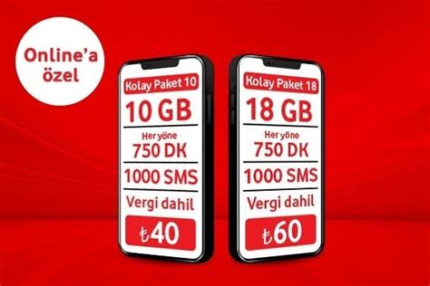 Vodafone kontörlü geçiş kampanyaları