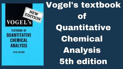 Vogel s textbook of quantitative chemical analysis. - Cms claims processing manual chapter 1.