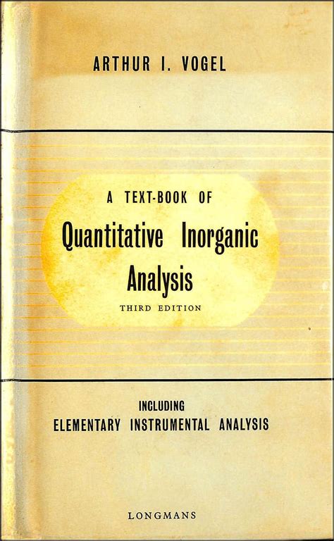 Vogels textbook of quantitative inorganic analysis including elementary instrumental analysis. - Solution manual fuzzy systems li wang.