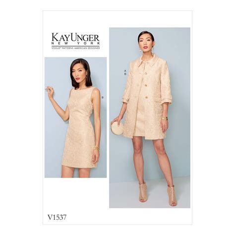 Vogue SEWING PATTERN V1537 Misses Dress & Jacket …