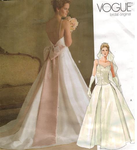 Vogue patterns wedding gowns. Vogue V9327E5 Easy Women's Partially Lined Dress Sewing Patterns, Sizes 14-22, White $13.73 $ 13 . 73 FREE delivery Fri, Aug 11 on $25 of items shipped by Amazon 