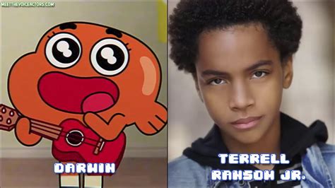 Voice actors of the amazing world of gumball. Gumball Watterson voiced by Junko Takeuchi. Darwin Watterson voiced by Yumiko Kobayashi. Nicole Watterson voiced by Mai Yamane. Richard Watterson voiced by Yoshinori Muto. Anais Watterson voiced by Yukiko Hinata. 