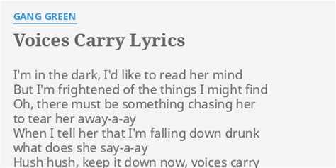 Voices carry lyrics. Things To Know About Voices carry lyrics. 