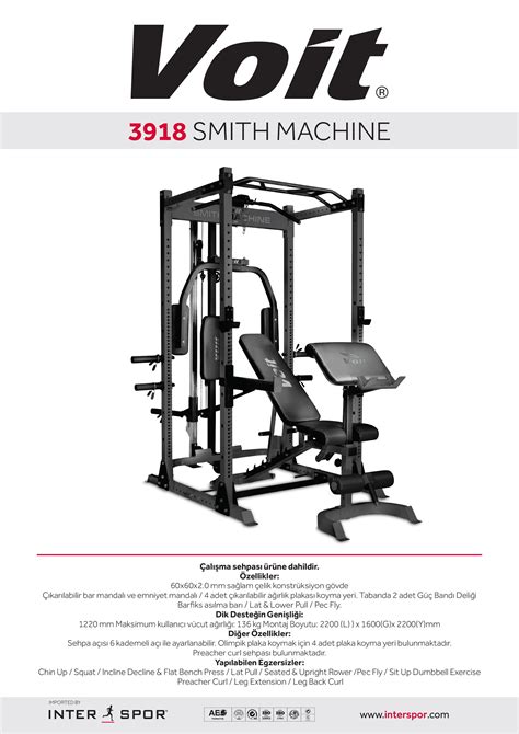 Voit 3918 Smith Machine,Voit 3918 Smith Machine.,Voit Yetkili. 