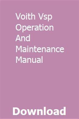 Voith vsp operation and maintenance manual. - Art of interactive design a euphonious and illuminating guide to building successful software.