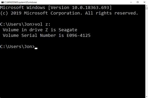 Vol Command Examples and Options