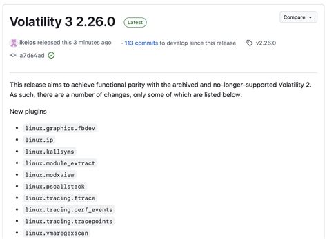 Volatility 3 github.  In 2019, the Volatility Foundation released a complete r...