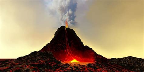 Volcan 7. Volcanic mountains form as lava oozes forth from cracks in the earth. The lava builds up around the area where the eruption occurred. Layers build upon layers and over a period of ... 