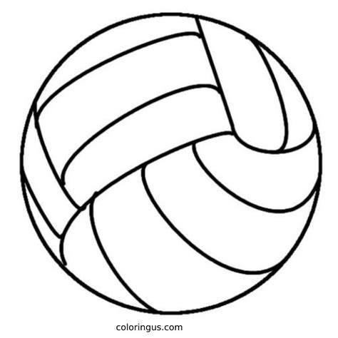 Volleyball Coloring Shee
