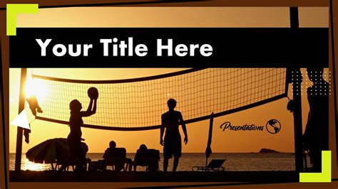 Volleyball Teamwork Powerpoint Template and Google Slides Themes MyFreeSlides
