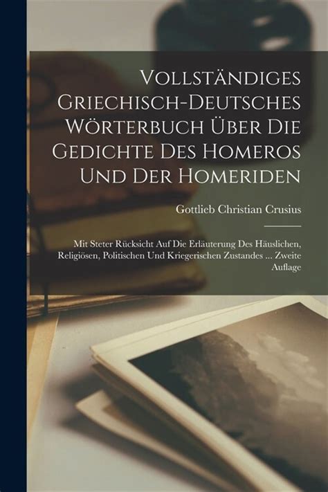 Vollständiges griechisch deutsches wörterbuch über die gedichte des homeros und der homeriden. - The bap handbook by ginger wilson.