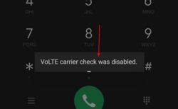Volte carrier check was disabled.  Not all carriers support Wi-Fi calling, and ev...