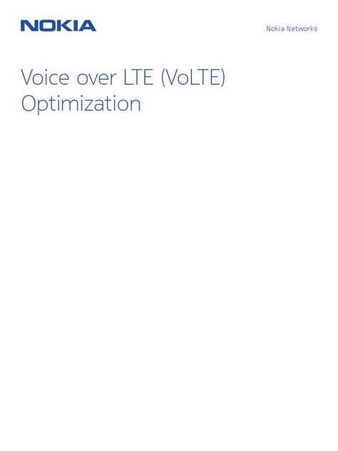 Volte optimization pdf.  Nokia Volte Optimization - Quality - Free download as P...