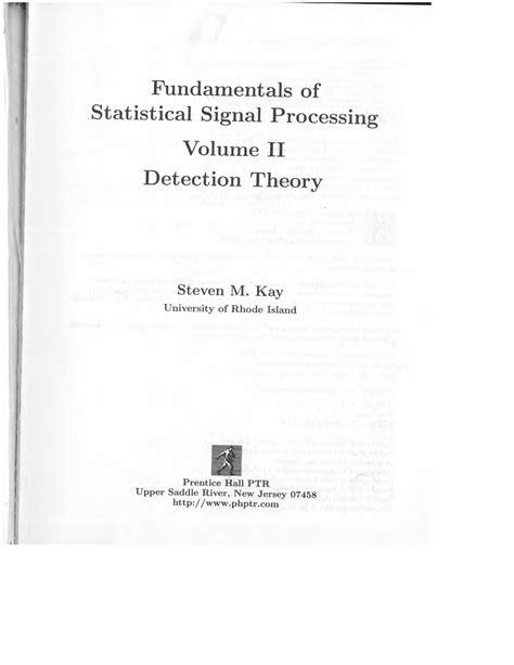 Volume 2 detection theory kay solution manual. - Loan originator ust stand alone study guide.