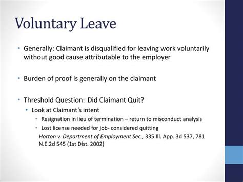 There are two types of leaves of absence—mandatory and voluntary. Mandatory leave of absence is governed by federal, local and state laws such as FMLA and ADA. Be sure to check which laws apply .... 