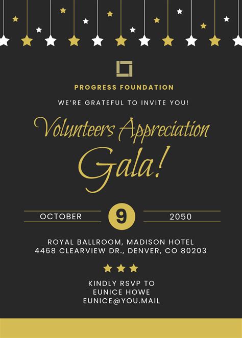 Volunteer Appreciation Invitation Template