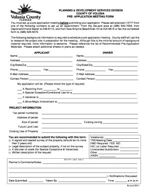 Volusia county variance application.  No transportation is available with a school c...