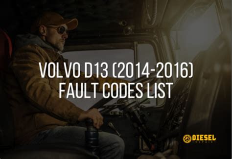 Volvo D13 Engine Fault Codes List