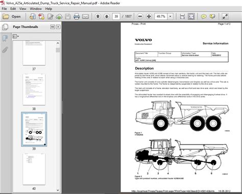 Volvo a25e articulated dump truck service repair manual. - Proyecto de ley arancelaria y arancel de aduanas..