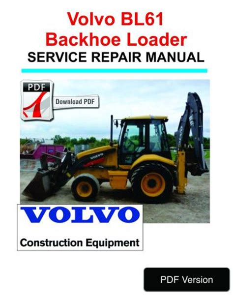 Volvo bl61 plus backhoe loader service repair manual instant. - Anleitung für einen john deere 3230 traktor.