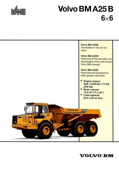 Volvo bm a25b articulated dump truck service repair manual. - Bang and olufsen remote control manual.