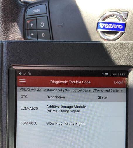 Volvo c30 error code 073.  ECM operates in backup mode if sensors fail, to enable vehicl...