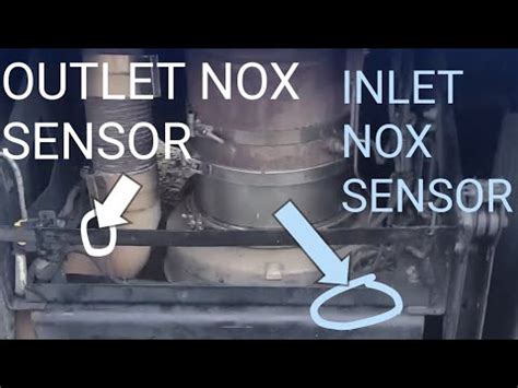 Volvo d13 nox sensor bank 1 sensor 2 location.  One sensor is positioned on...