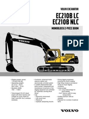 Volvo ec210b f ec210bf excavator service repair manual instant. - Aeon crossland 300 atv service repair workshop manual.