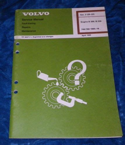 Volvo manual de servicio motor b200 b230 740760 1985 tp308711. - Mercury mercruiser 28 bravo sterndrives workshop service repair manual.