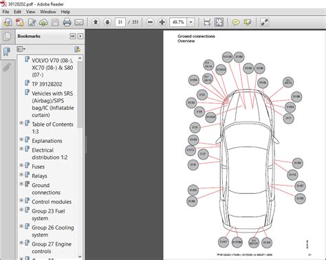 Volvo v70 xc70 s80 2009 electrical wiring diagram manual instant. - Descargar manual de trail blazer 2004.