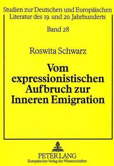 Vom expressionistischen aufbruch zur inneren emigration. - Lab manual for introduction to earth science.