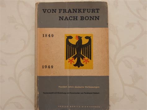 Von frankfurt nach bonn, die deutschen verfassungen, 1849 1949. - Das interesse deutschlands an der amerikanischen pra sidentenwahl des jahres 1896.