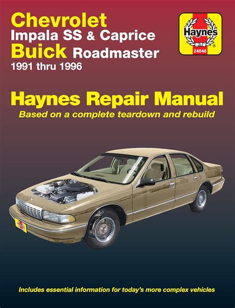 Von john haynes chevrolet impala ss und caprice buick roadmaster 1991 1996 haynes handbücher 1. - D d 4e monster manual 3.