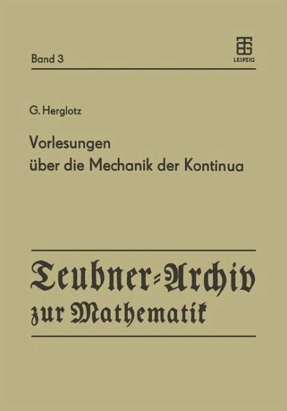 Vorlesungen über die mechanik der kontinua. - The latex users guide and reference manual a document preparation system.